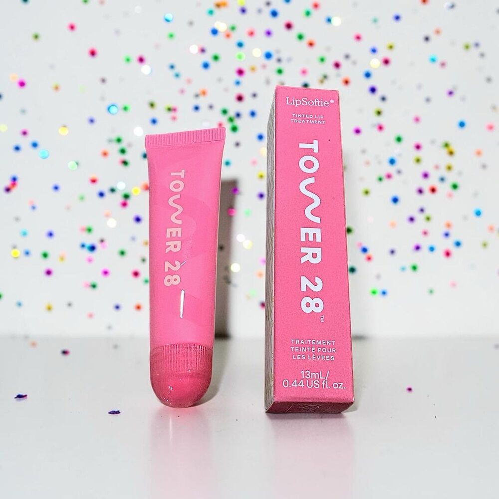 TOWER 28 LipSoftie Tinted Lip Treatment in Watermelon Kiwi 0.44 Fl Oz NIB